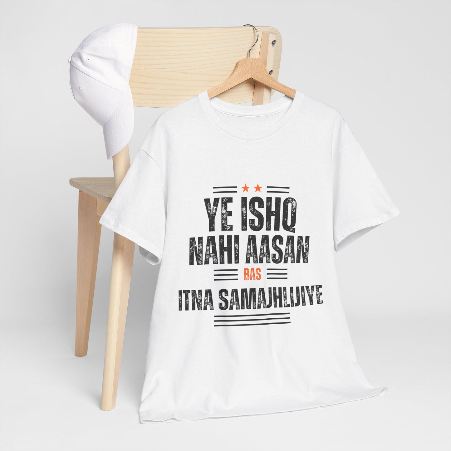 ISHQ NAHI AASAN Printed Oversize T-shirt