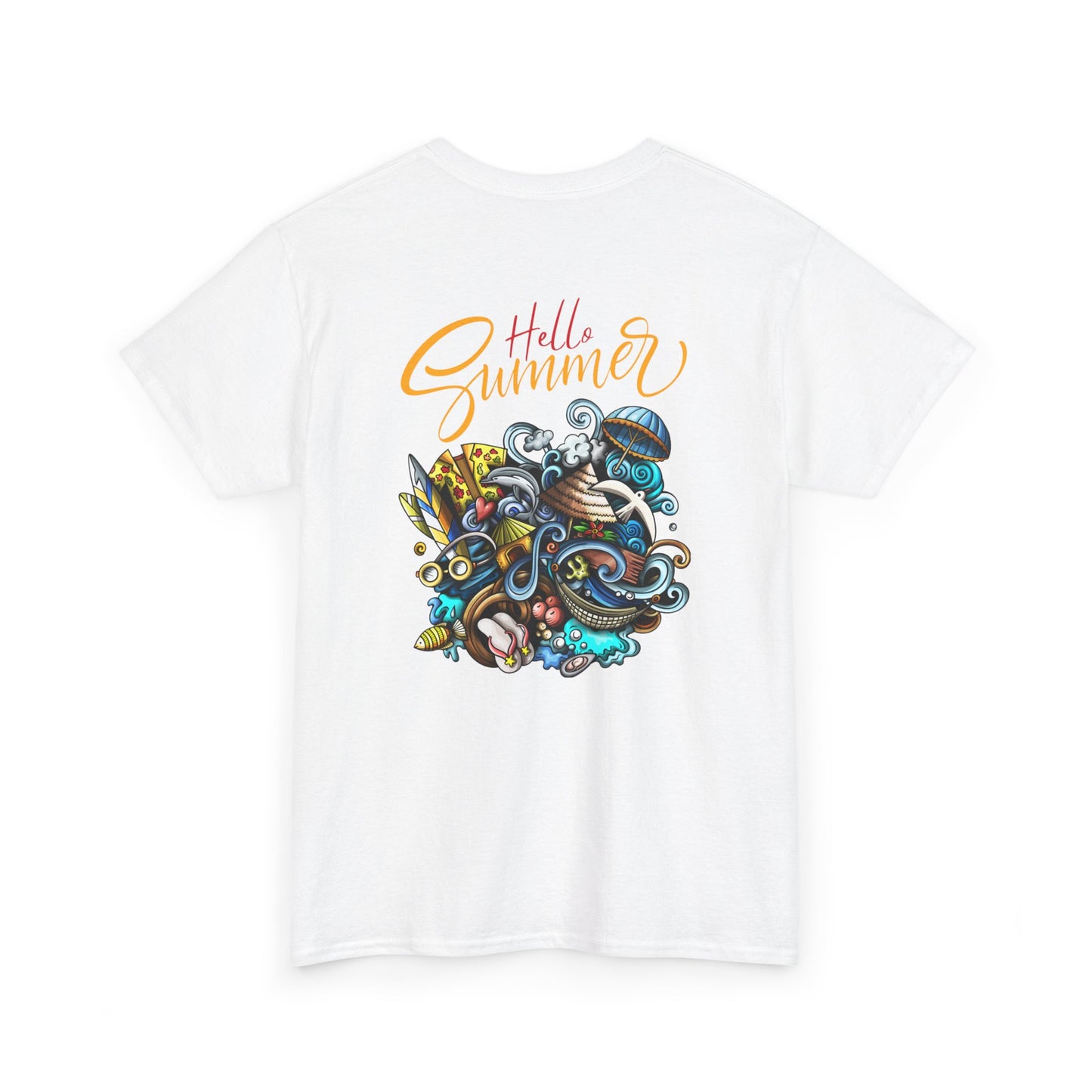 "Hello Summer" Printed Oversize T-shirt