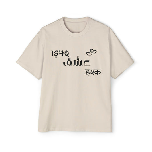 "ISHQ" Printed Oversize T-shirt