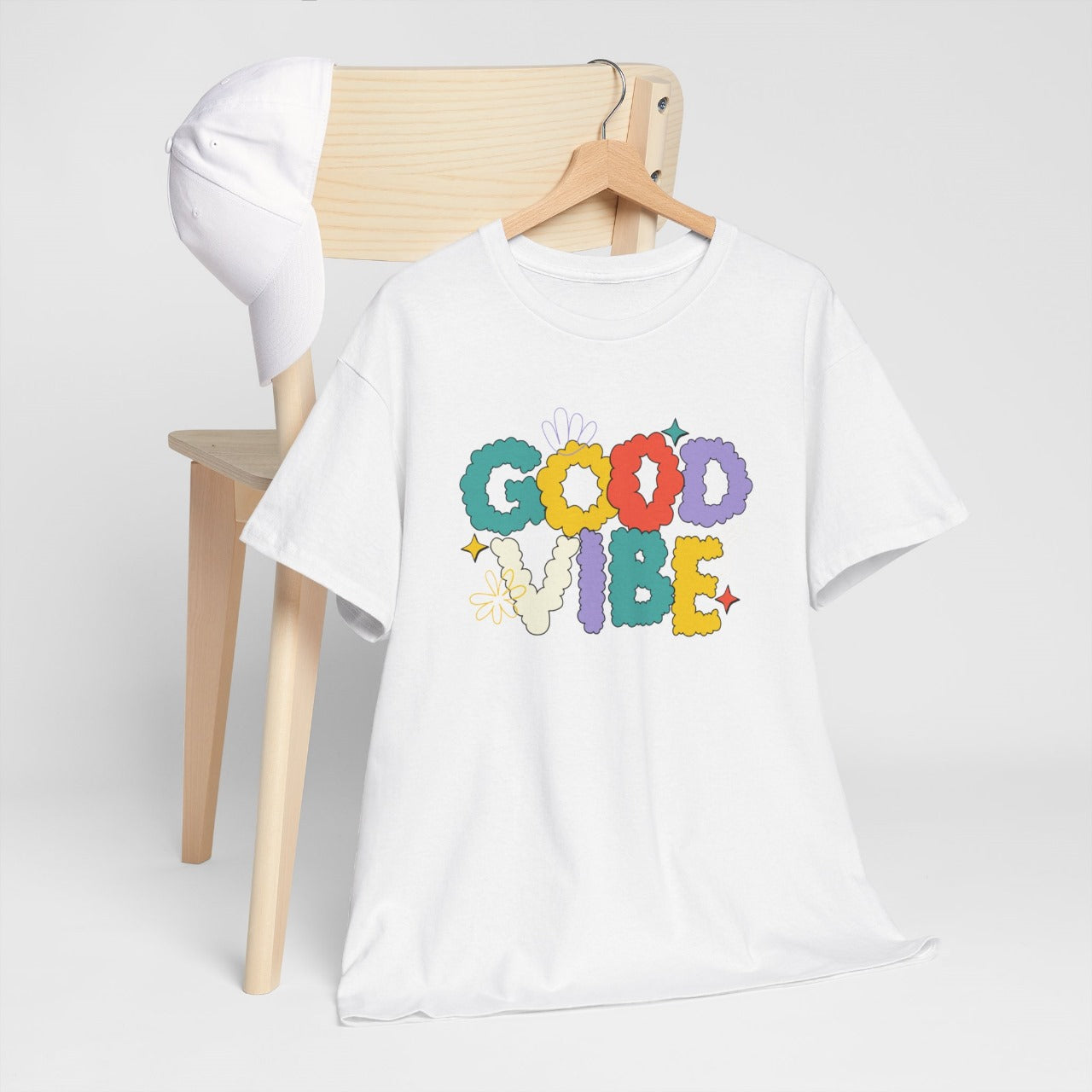 "Good Vibe" Urdu Shayari Printed Oversize T-shirt