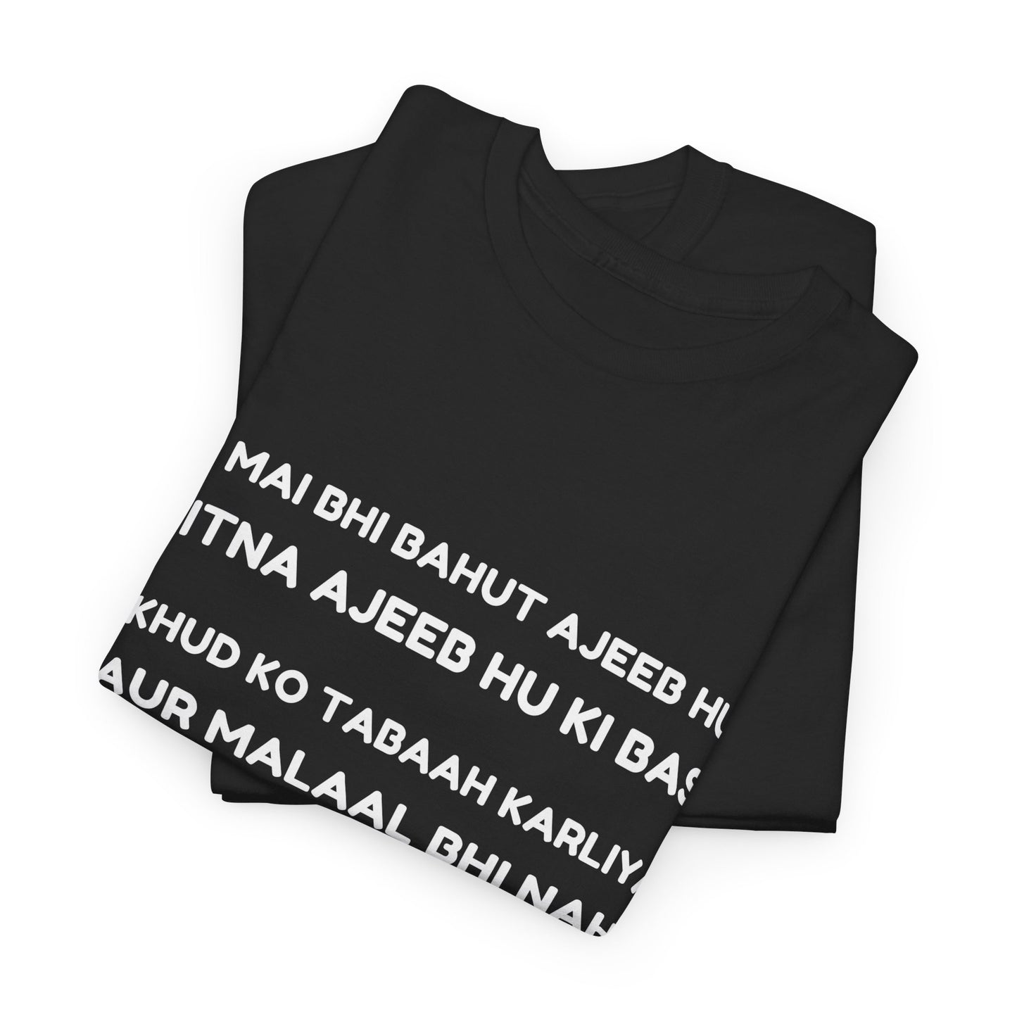 Urdu Shayari Printed Regular Fit T-shirt